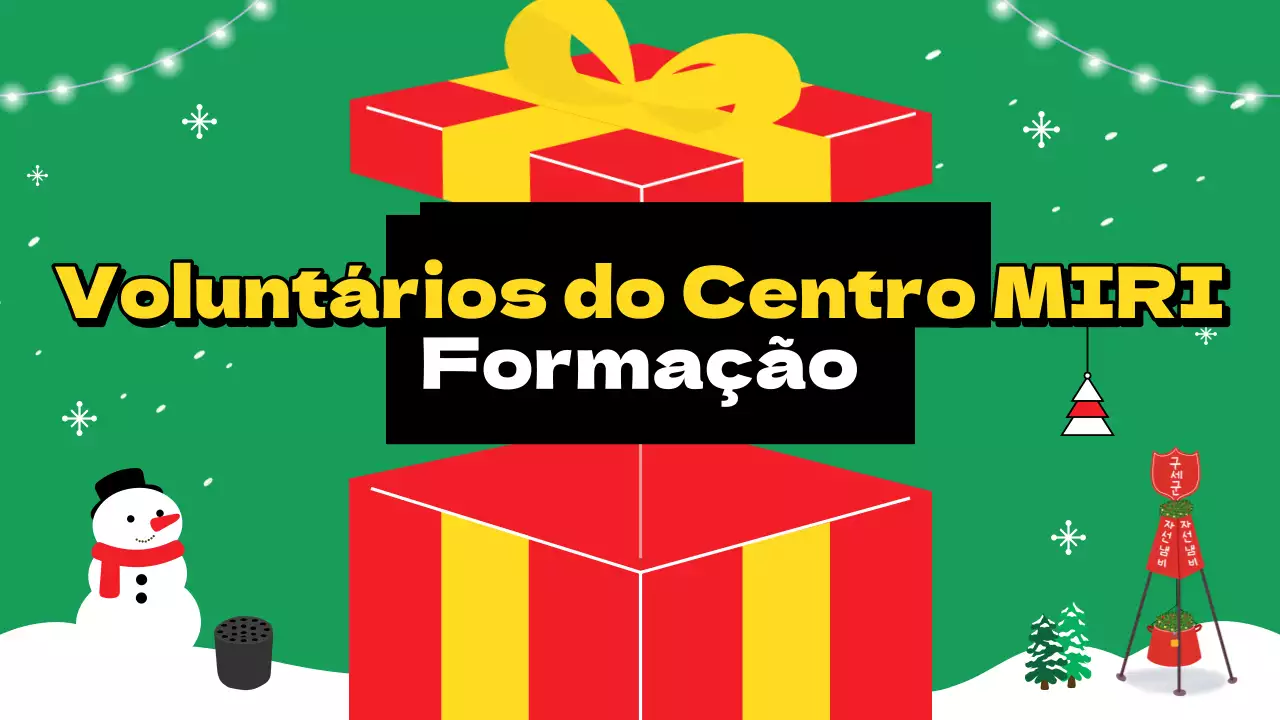 Materiais de formação para voluntários de inverno na moda com um fundo vermelho