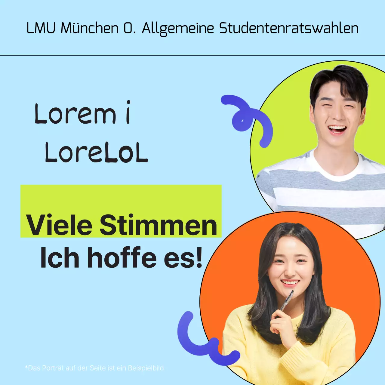 Werbung für eine kitschige Sammlung hellblauer und orangefarbener Pfandbriefe