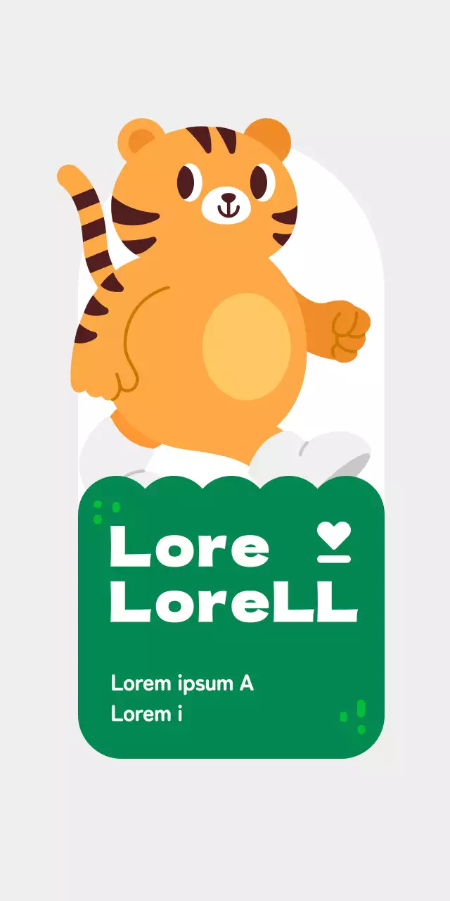 Paletti per eventi di gruppi animalisti con illustrazioni di simpatici personaggi animali