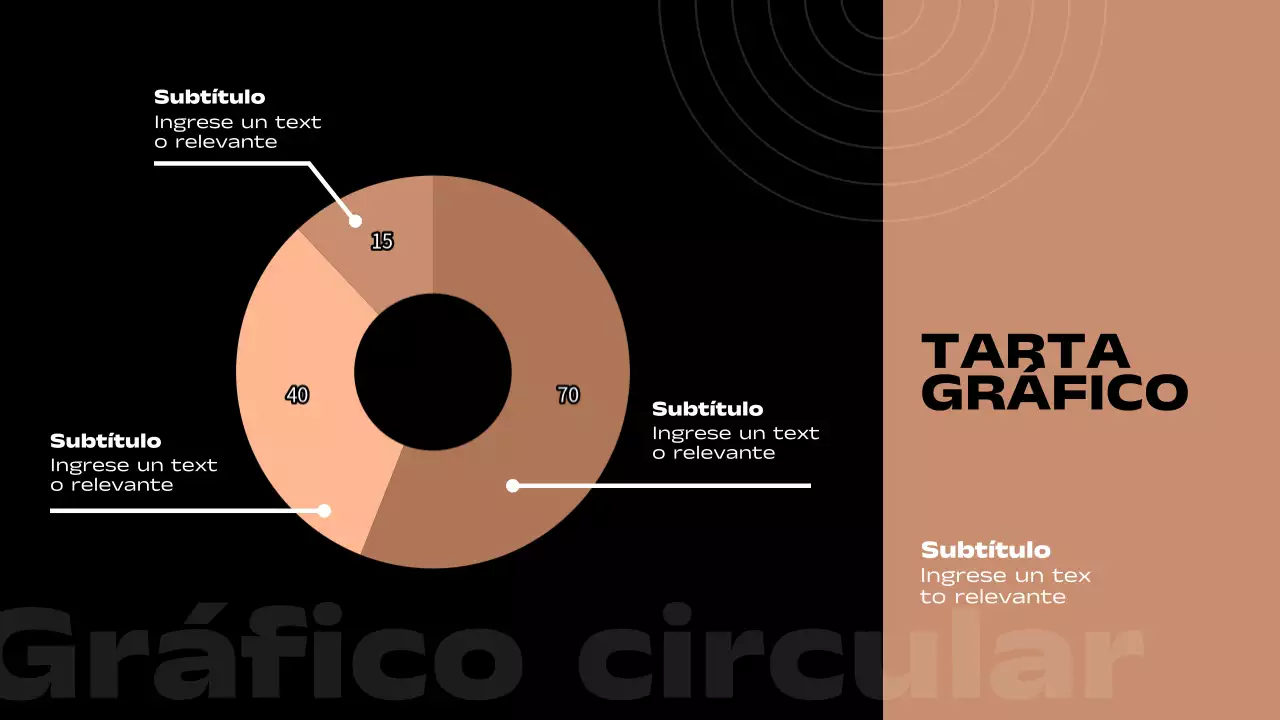 Informe de páginas con diseño mínimo múltiple en marrón y negro