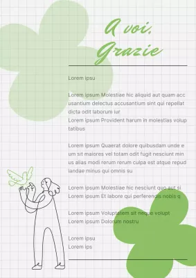 Invito a lettera moderno in grigio e chartreuse