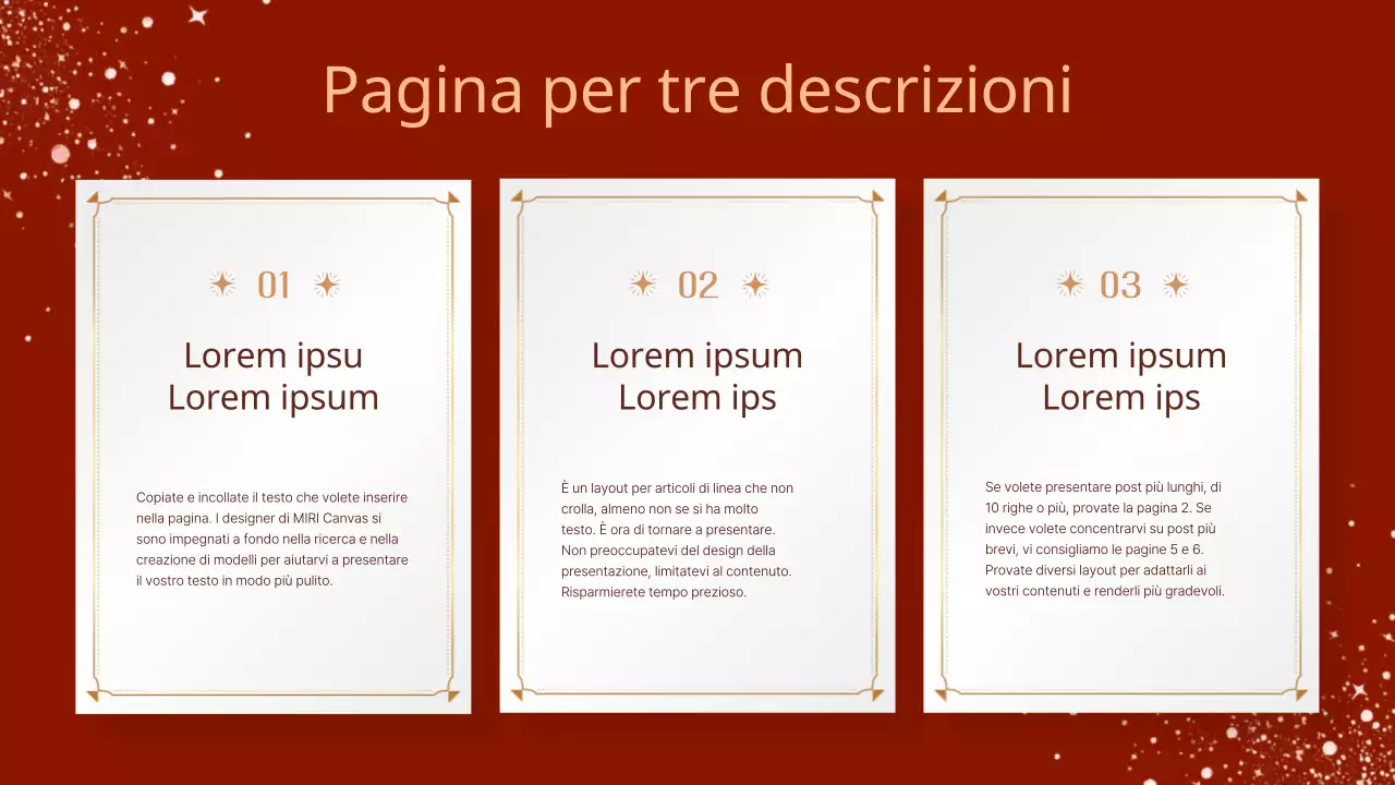 Una lussuosa presentazione per eventi natalizi in rosso e marrone