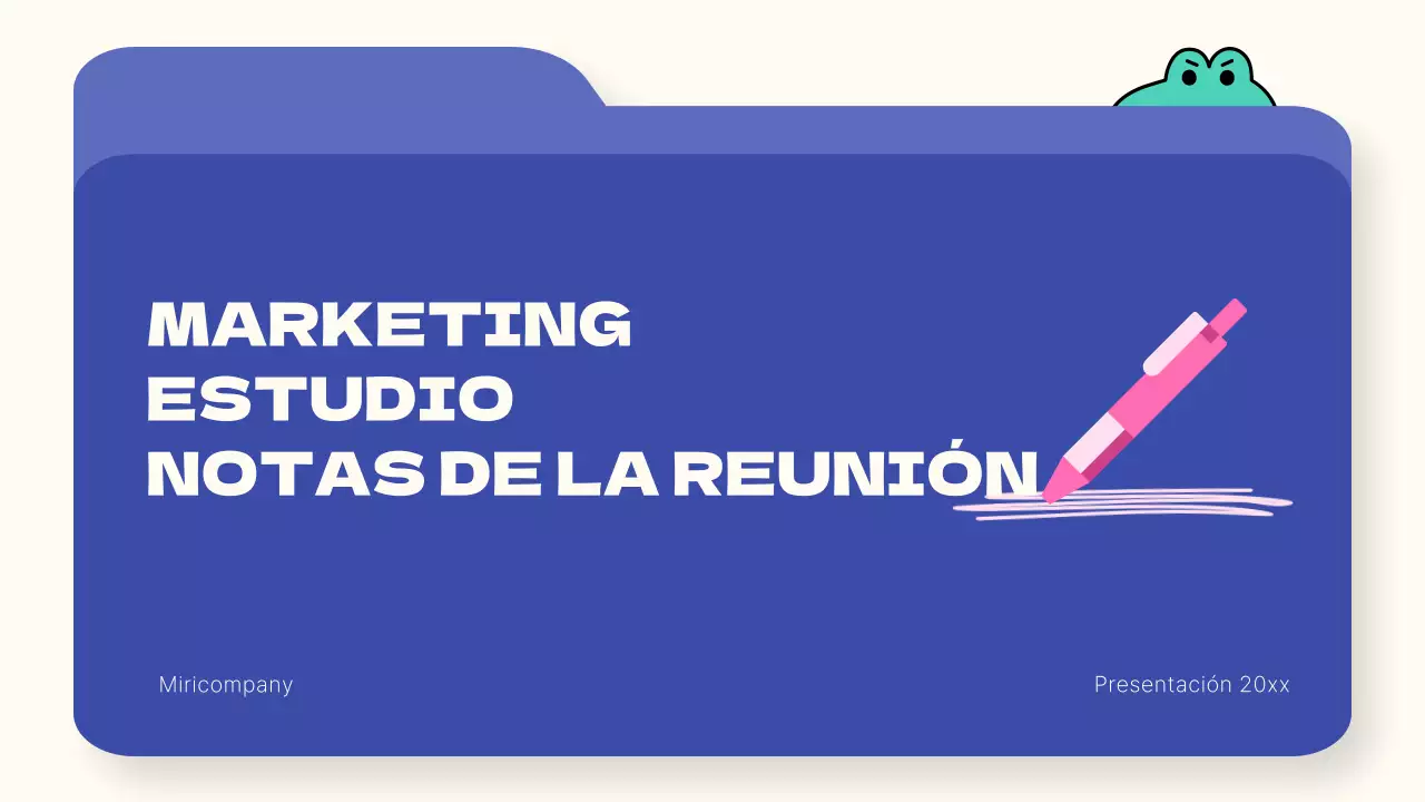 Informe del estudio de marketing Blue and Mint Simple
