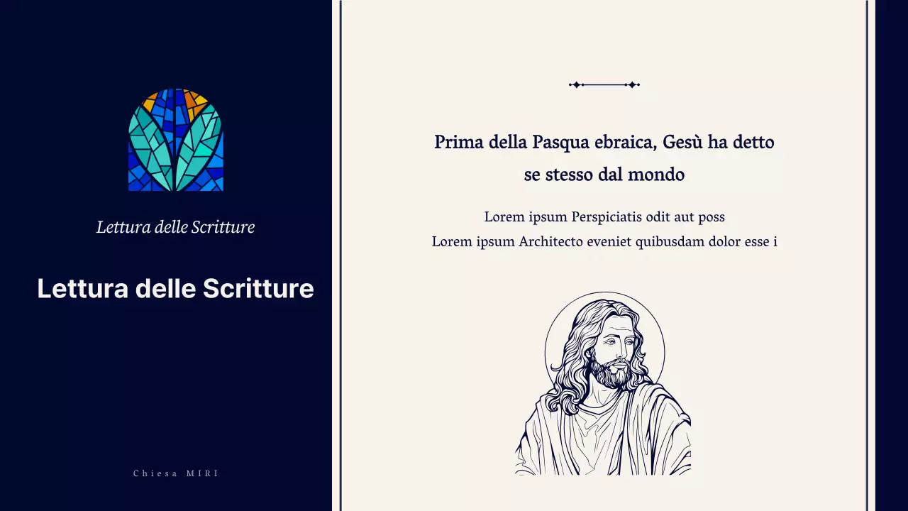 Una guida alle funzioni religiose semplici in blu navy e beige