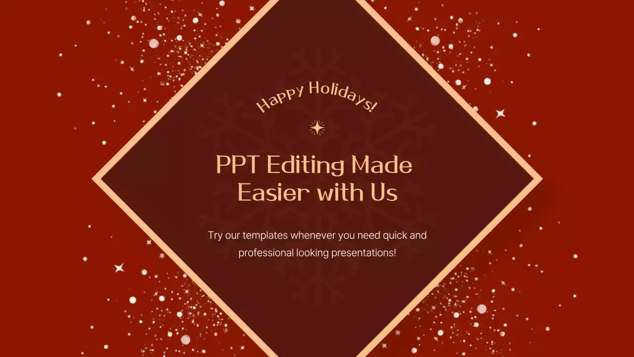 Red Vintage Christmas Event Presentation