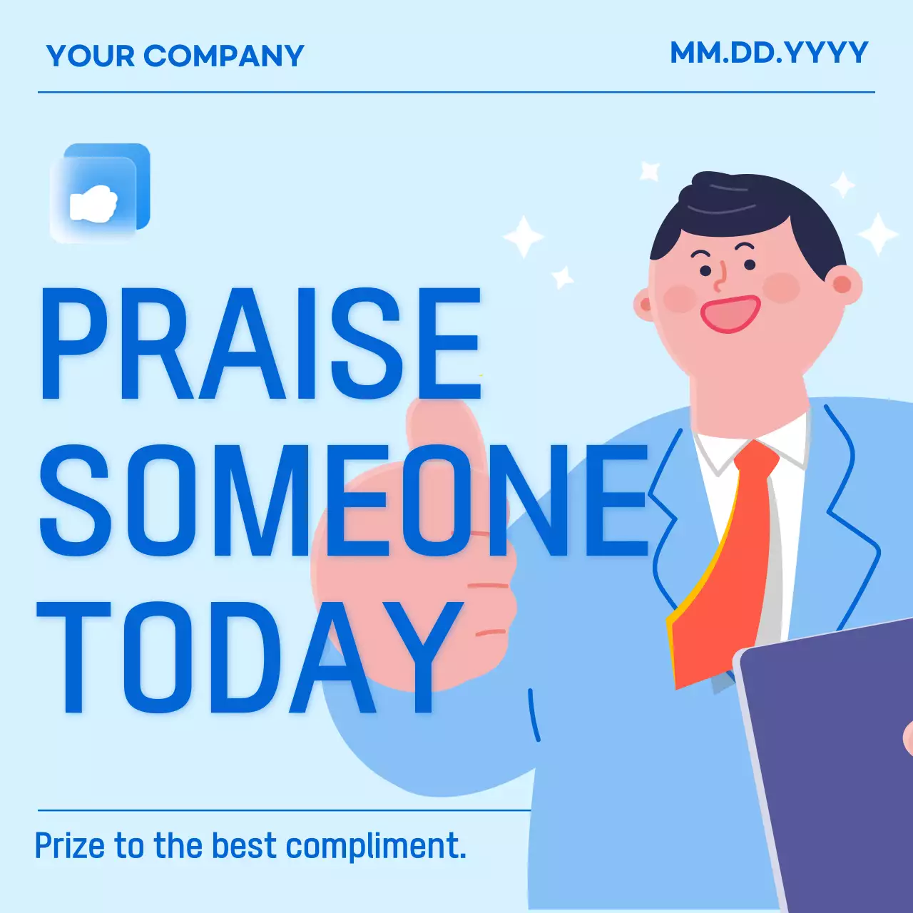 블루모던 찬양 프로모션 인스타그램 포스트