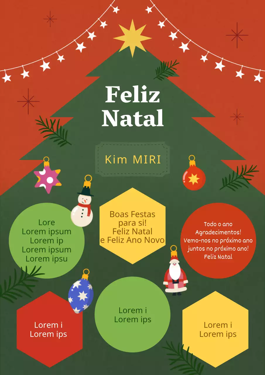 Papéis de enrolar kitsch de Natal em verde e vermelho