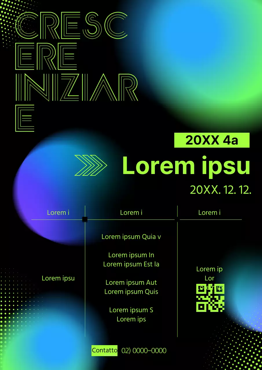 Promuovere la giornata di networking della geometria blu e verde