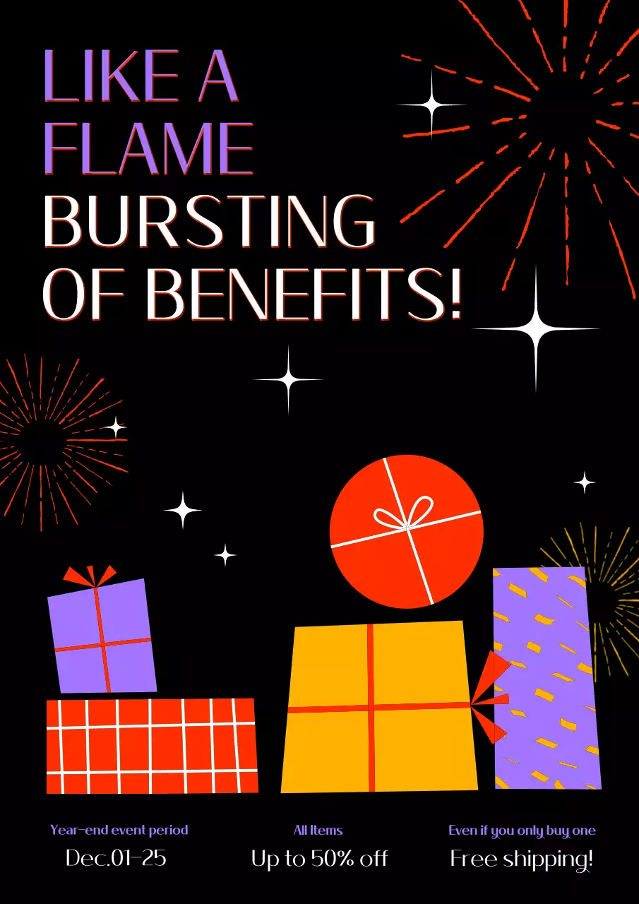 블랙 모던 세일 프로모션 포스터