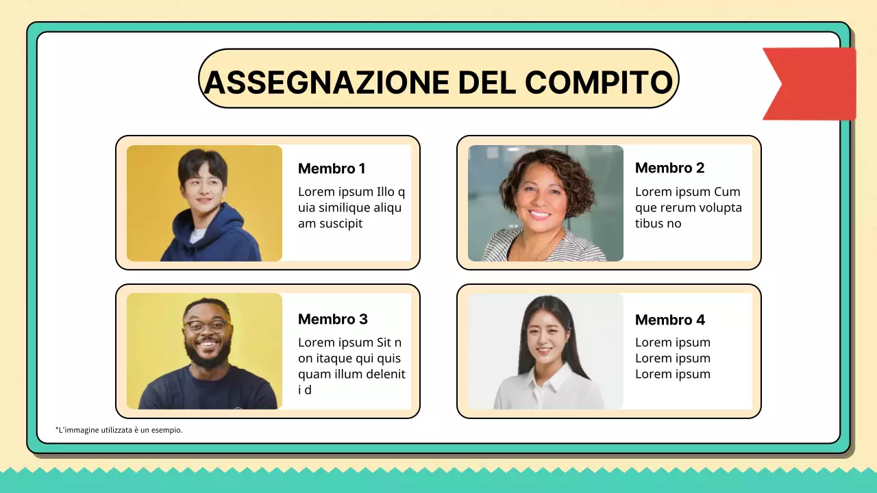 Relazione sugli appunti di marketing di tendenza beige e menta