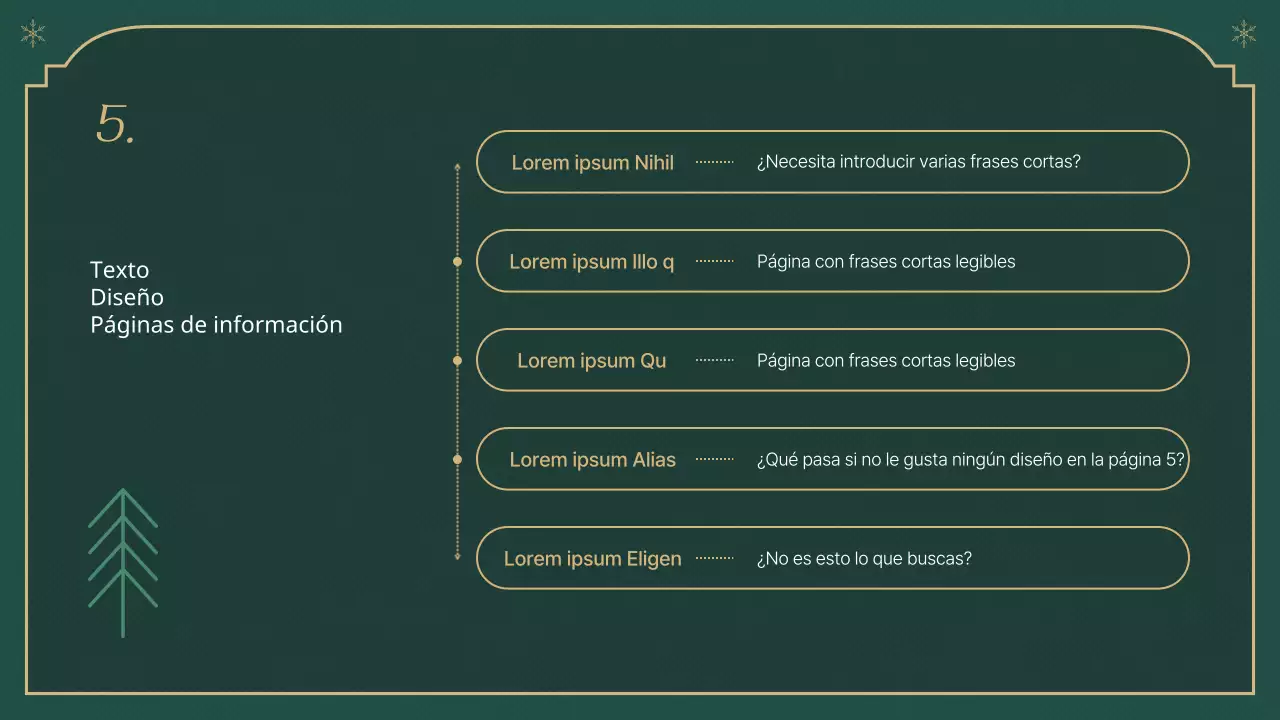 Un reportaje navideño clásico en verde y beige