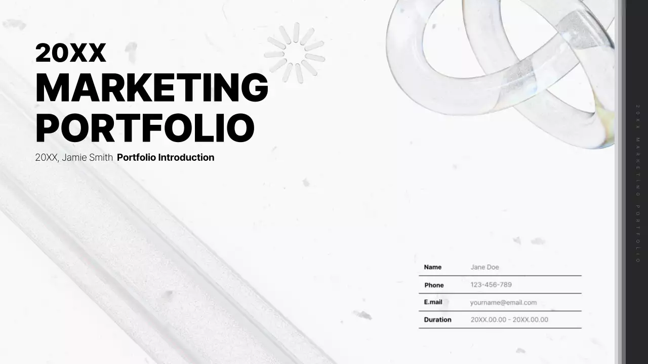 White Modern Marketing Portfolio Presentation
