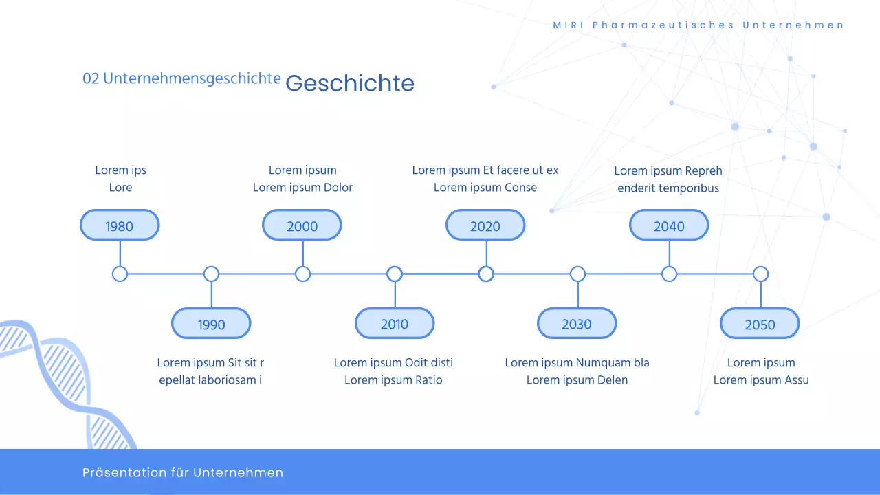 Modernes pharmazeutisches Gesundheitswesen - Ausschreibungsvorschlag in Weiß und Blau