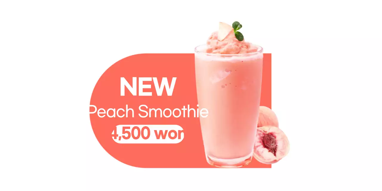 Promote your cafe menu with a clean-looking photo of your drinks