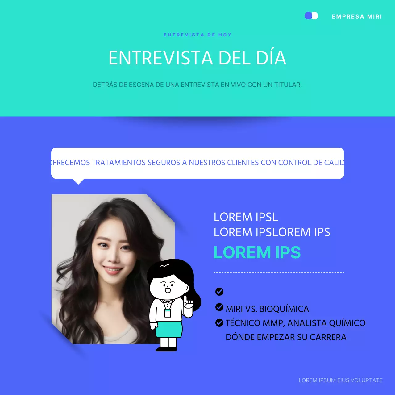 Promover un sencillo curso intensivo de empleo azul y menta