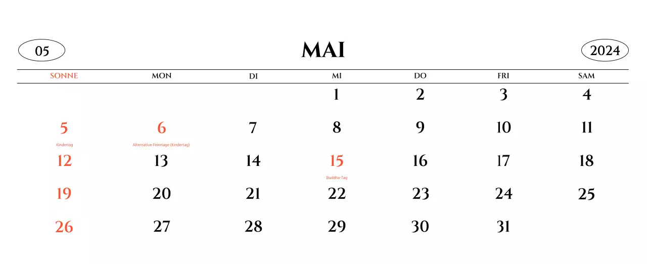 Einfacher Stil Wandkalender mit schwarz-weiß emotionalen Reisefotografie Konzept