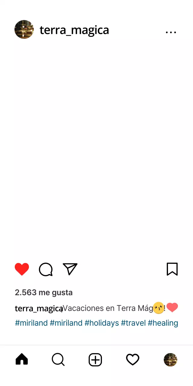 Una sencilla zona de fotos para redes sociales Instagram