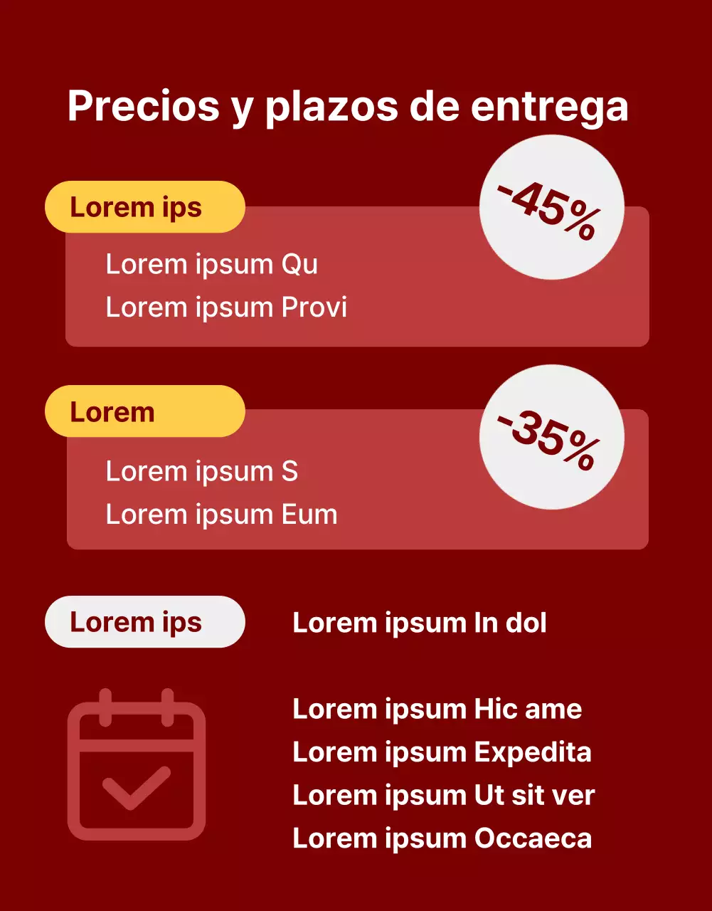 Rojo, simple descripción del producto electrónico
