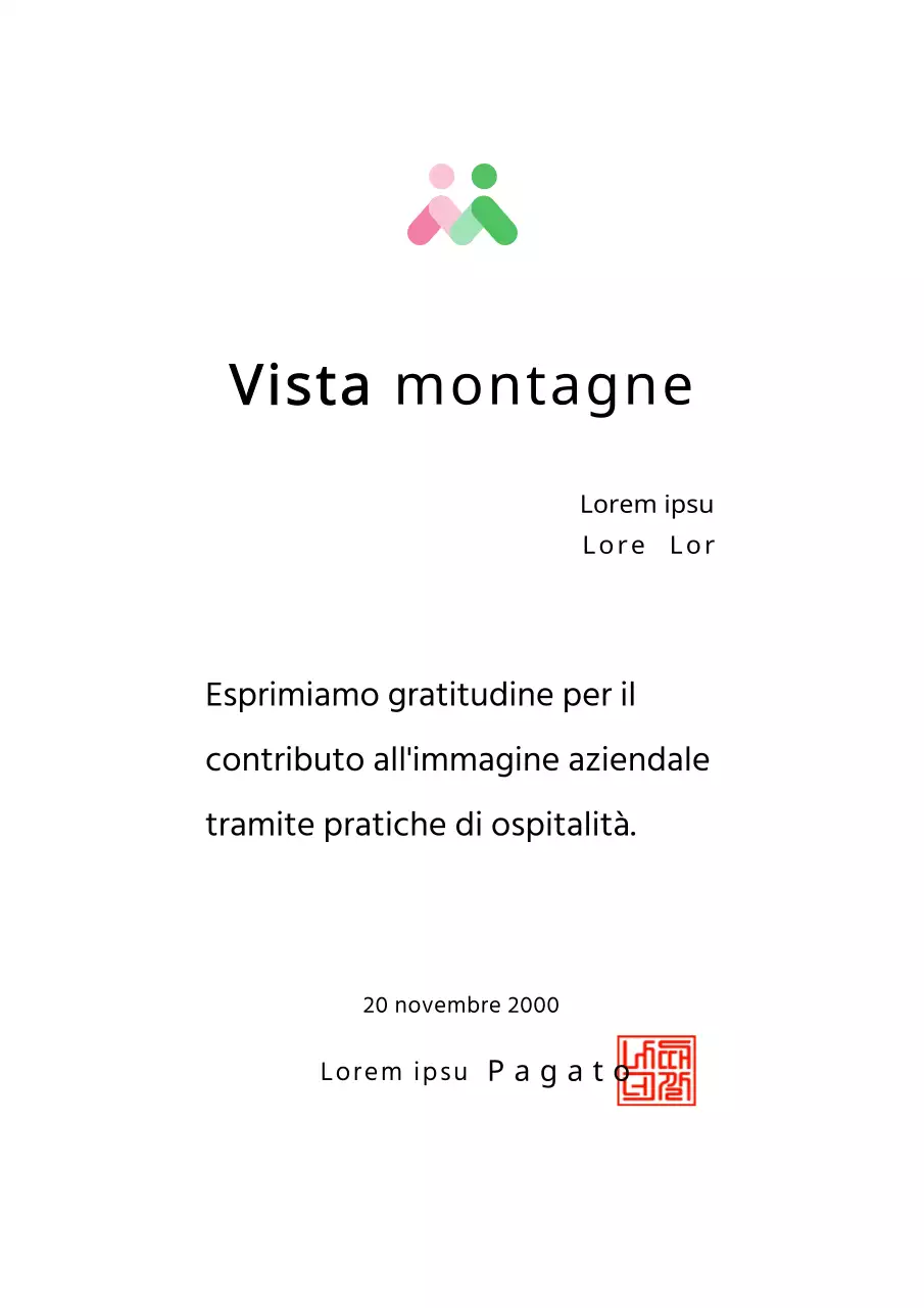 Design a colori del premio Achievement Award