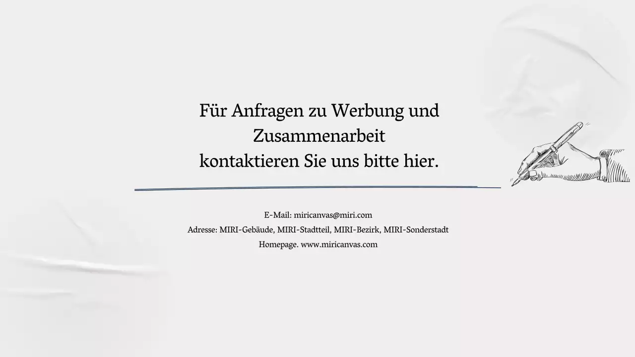 Ein einfaches, graues, erzählendes Unternehmensprofil