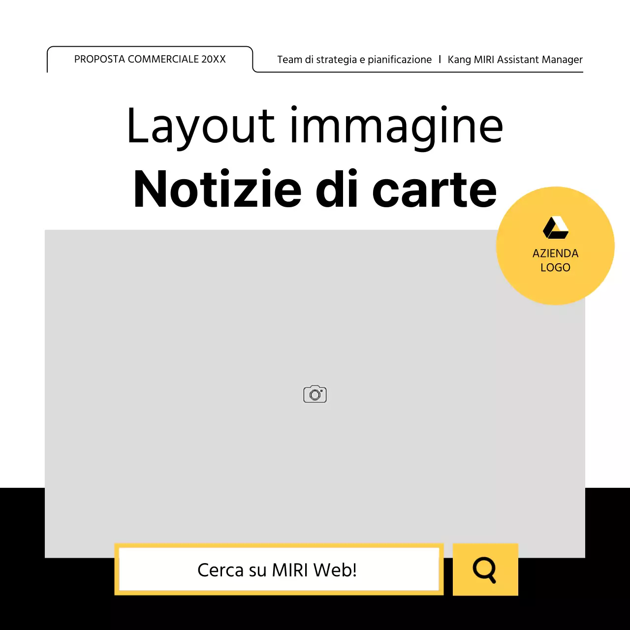 Promuovete un layout con molte cornici semplici in bianco e nero.