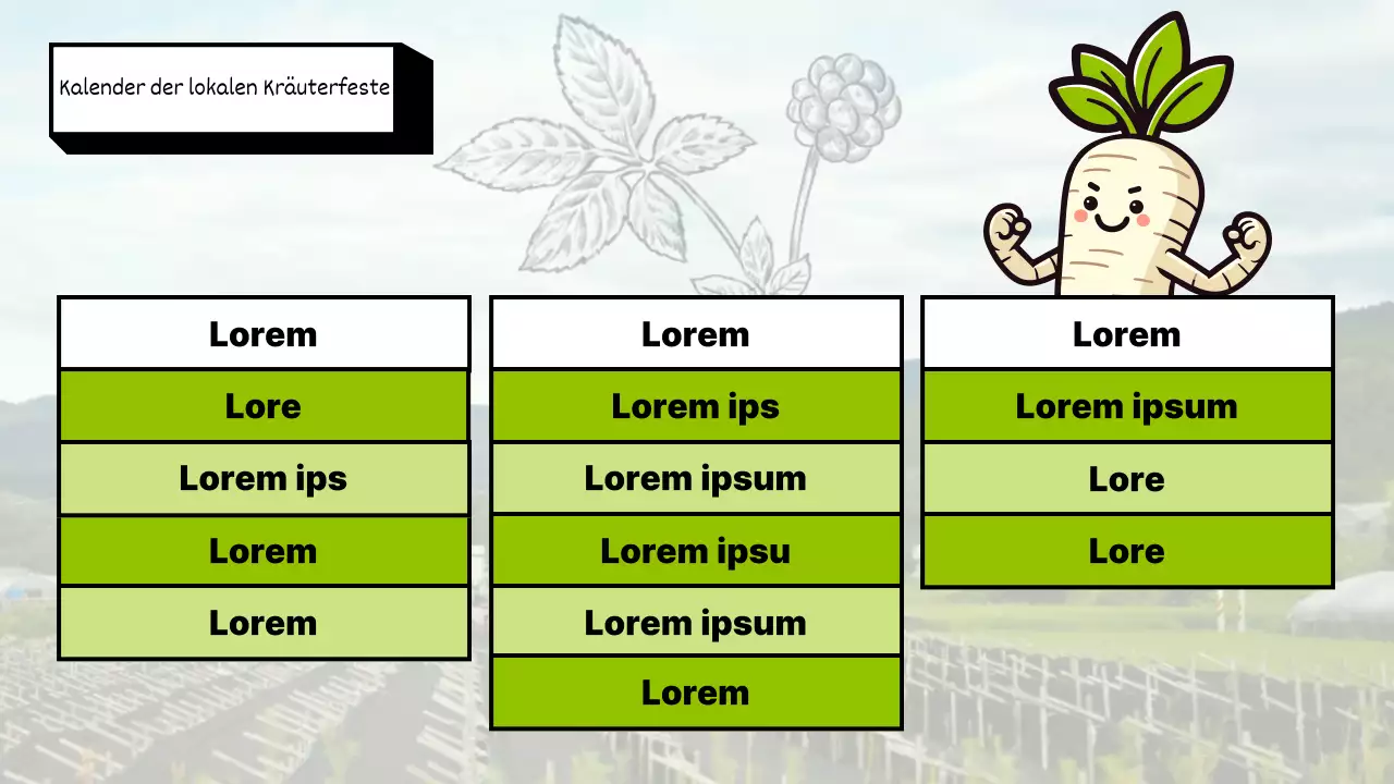 Ein Leitfaden für das grüne Retro-Ginseng-Festival