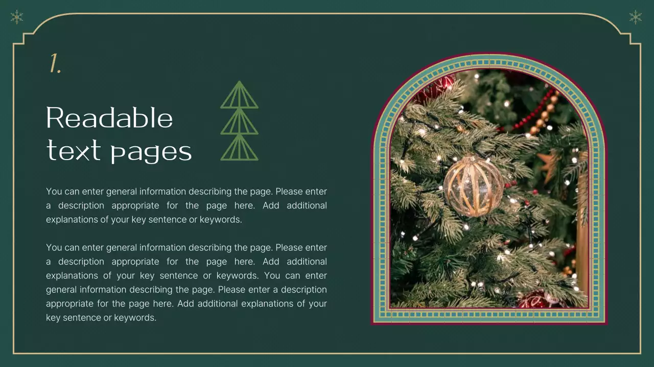 Green Elegant Christmas Event Presentation