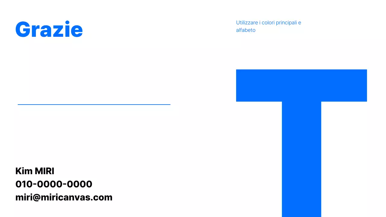 Semplice portfolio di carriera con sfondo blu