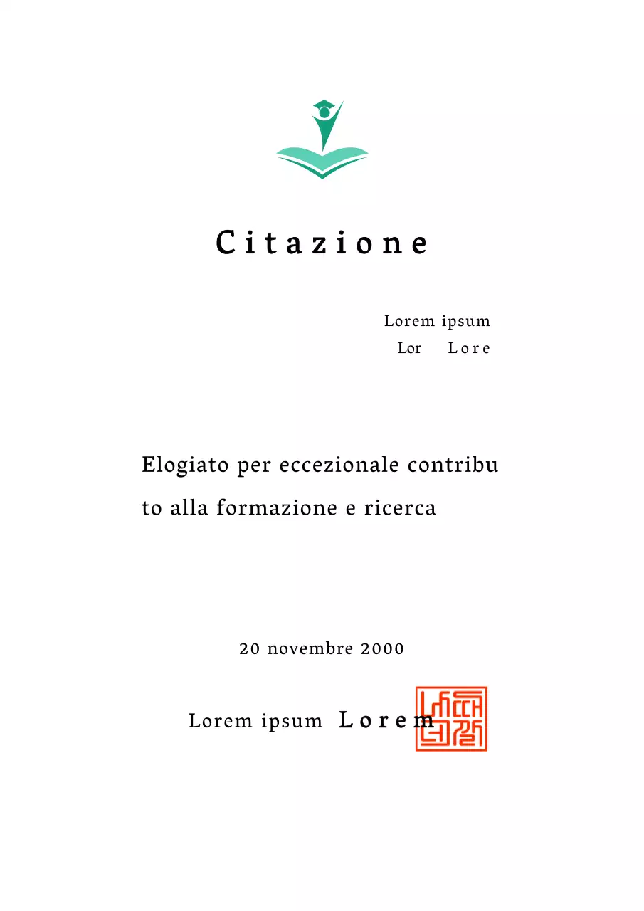 Design a colori per la citazione