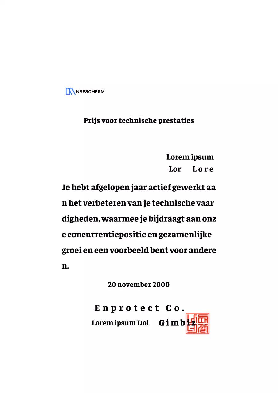 Een award voor technische prestaties met logo ontwerpen