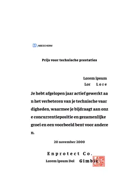 Een award voor technische prestaties met logo ontwerpen