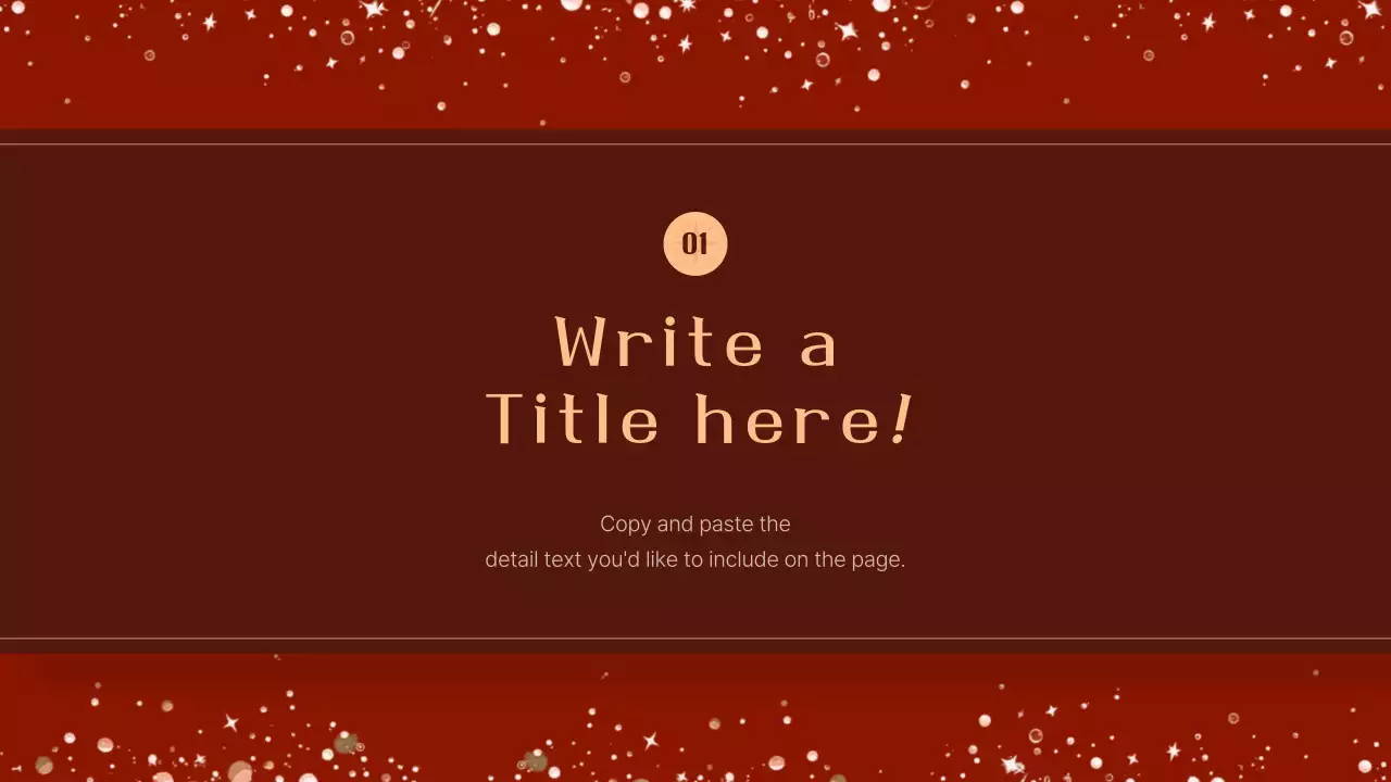 Red Vintage Christmas Event Presentation