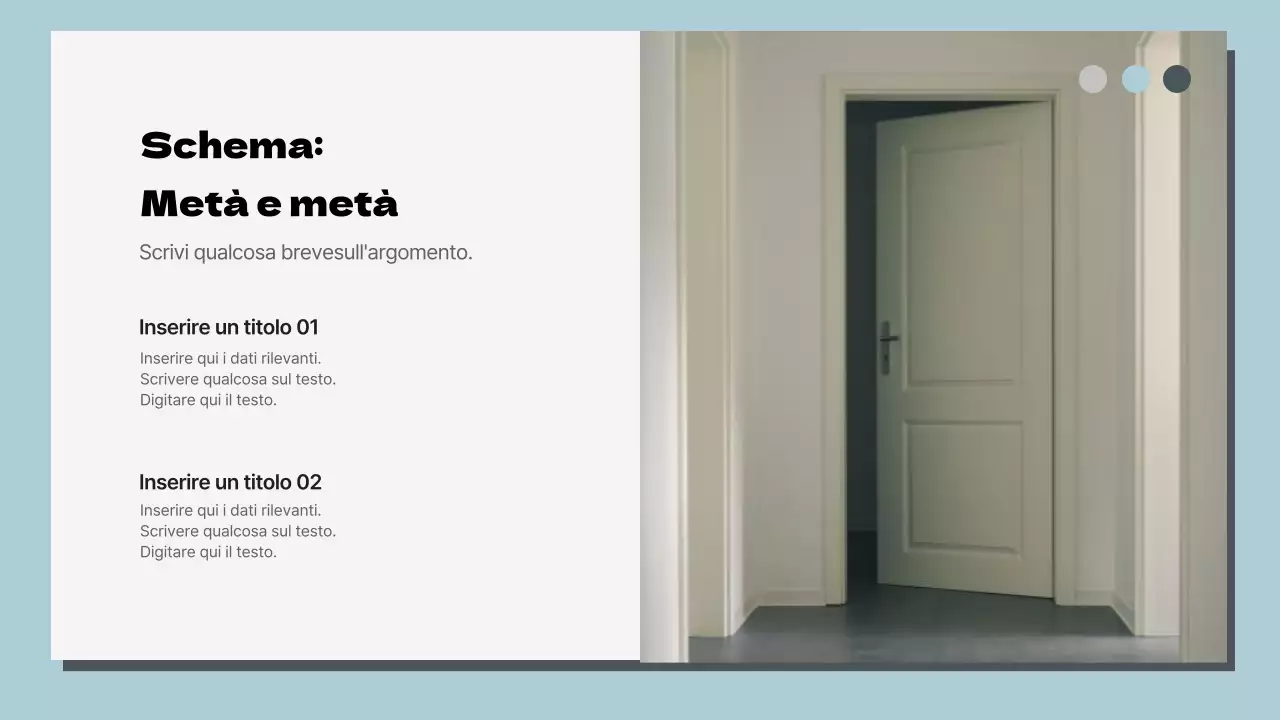 Rapporto di layout multipagina classico bianco e blu cielo