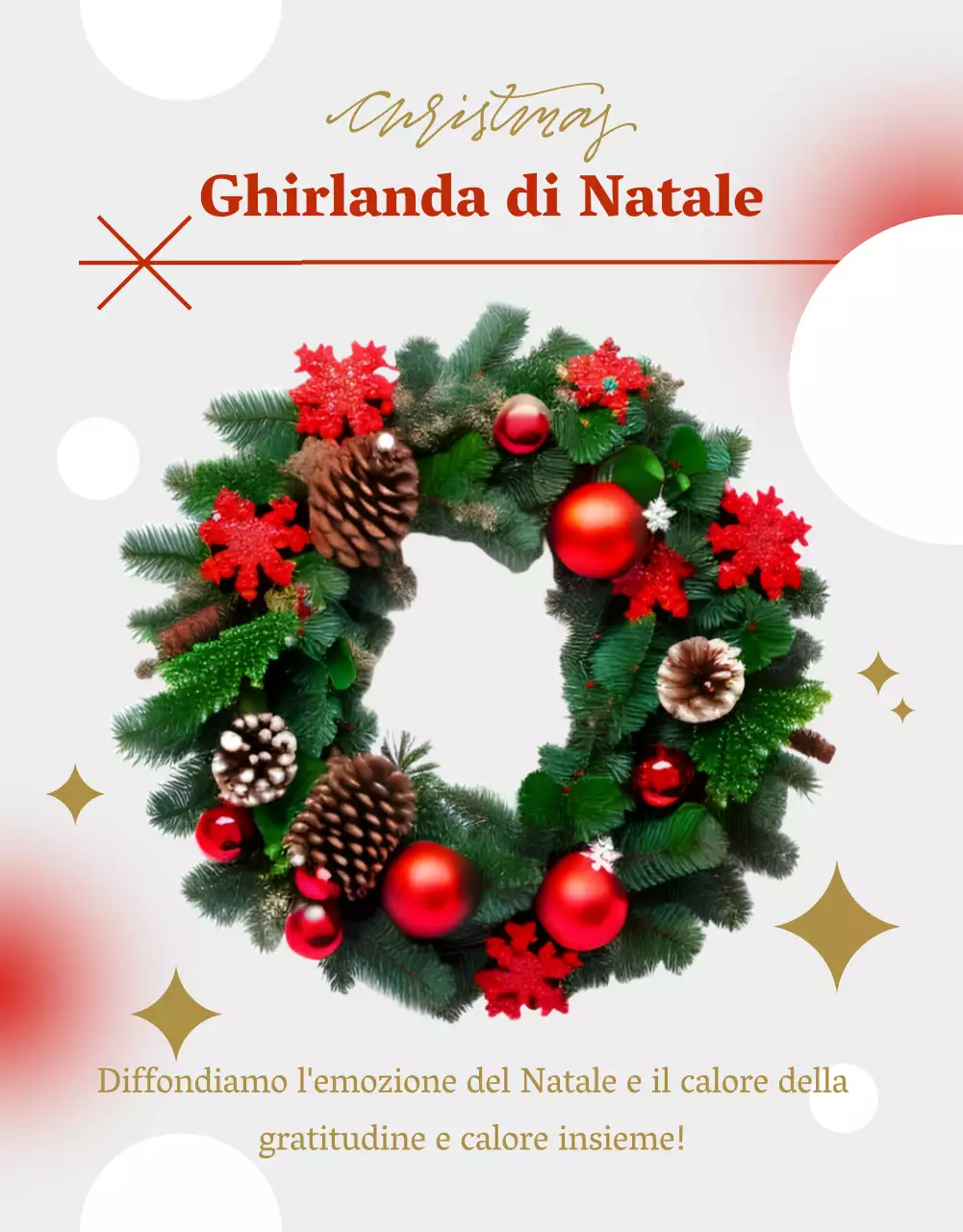 Promuovere un programma natalizio grigio e accogliente