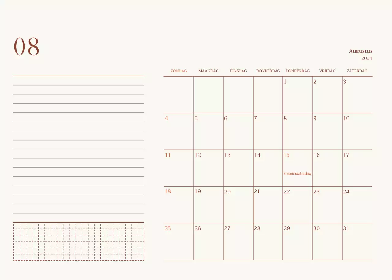 Emotionele fotolay-out voor café in beige en bruin