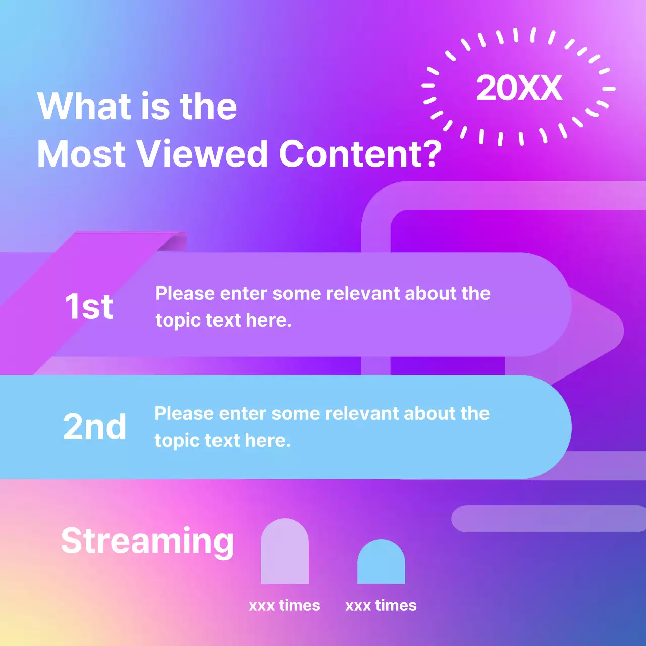 퍼플 모던 스트리밍 리포트 소셜 미디어 포스트
