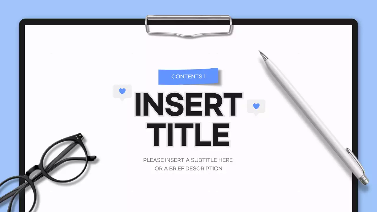 하늘색과 검정의 심플한 비즈니스 보고서