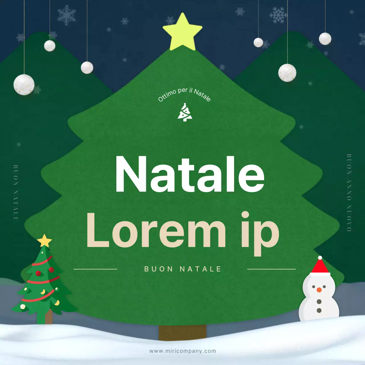 Introduzione alla newsletter interna natalizia rossa e verde