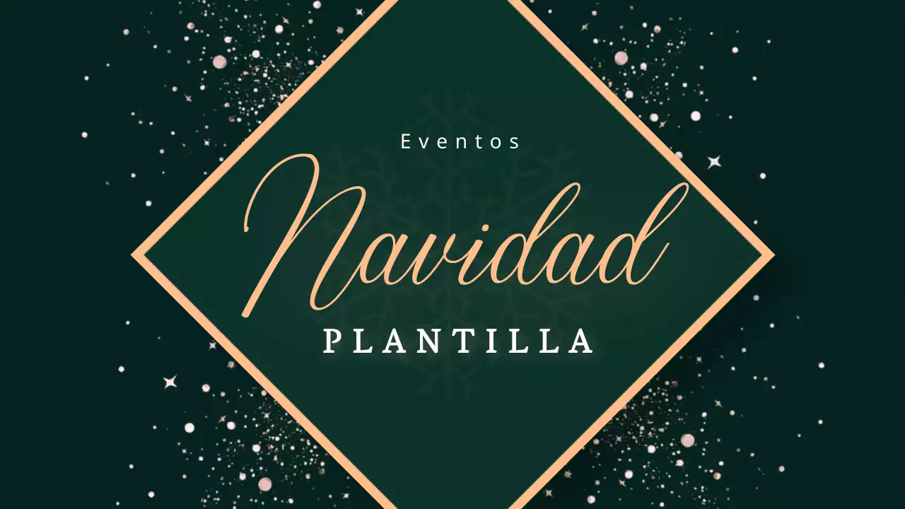 Presentación de concepto navideño con clase sobre fondo caqui