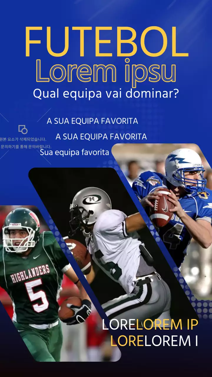 Promover a votação para o jogo azul e amarelo da moda da Super Bowl