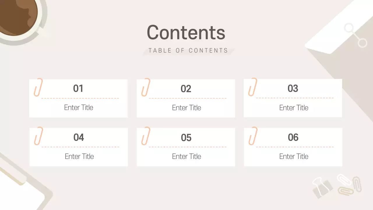 베이지 모던 오피스 프레젠테이션