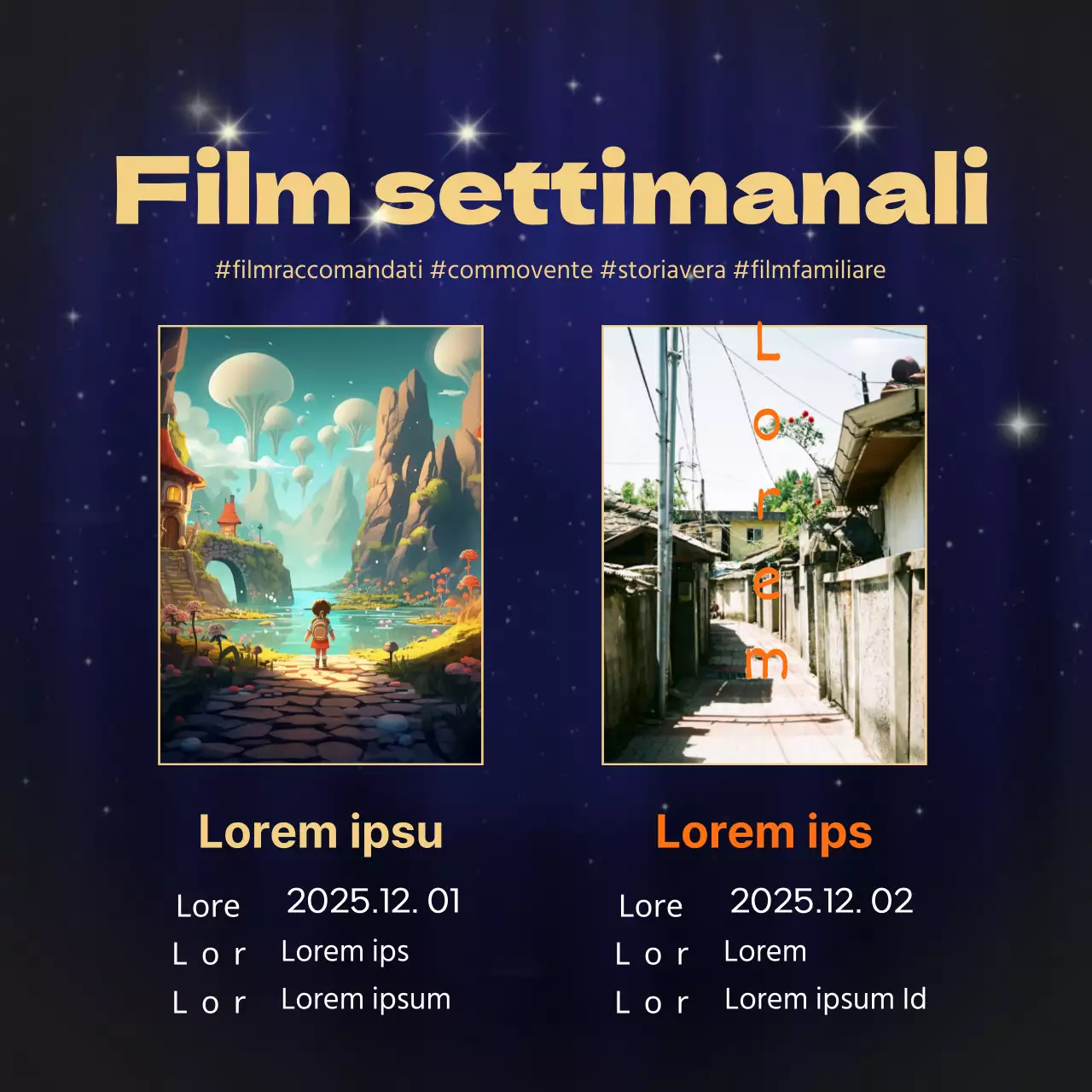 Contenuto di lusso in oro e blu navy Informazioni di fine anno