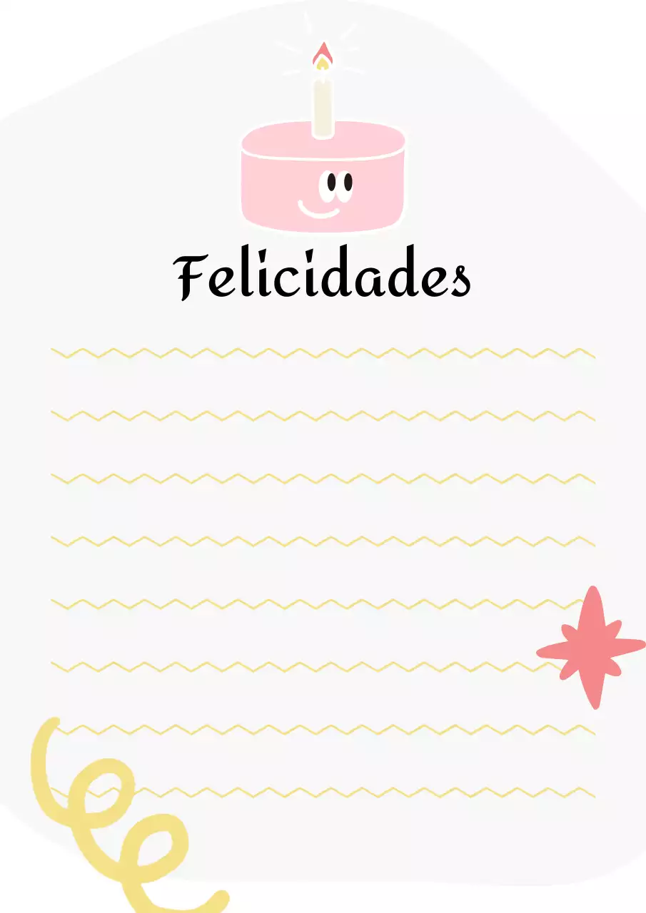 Invitación de cumpleaños sencilla en rosa y gris