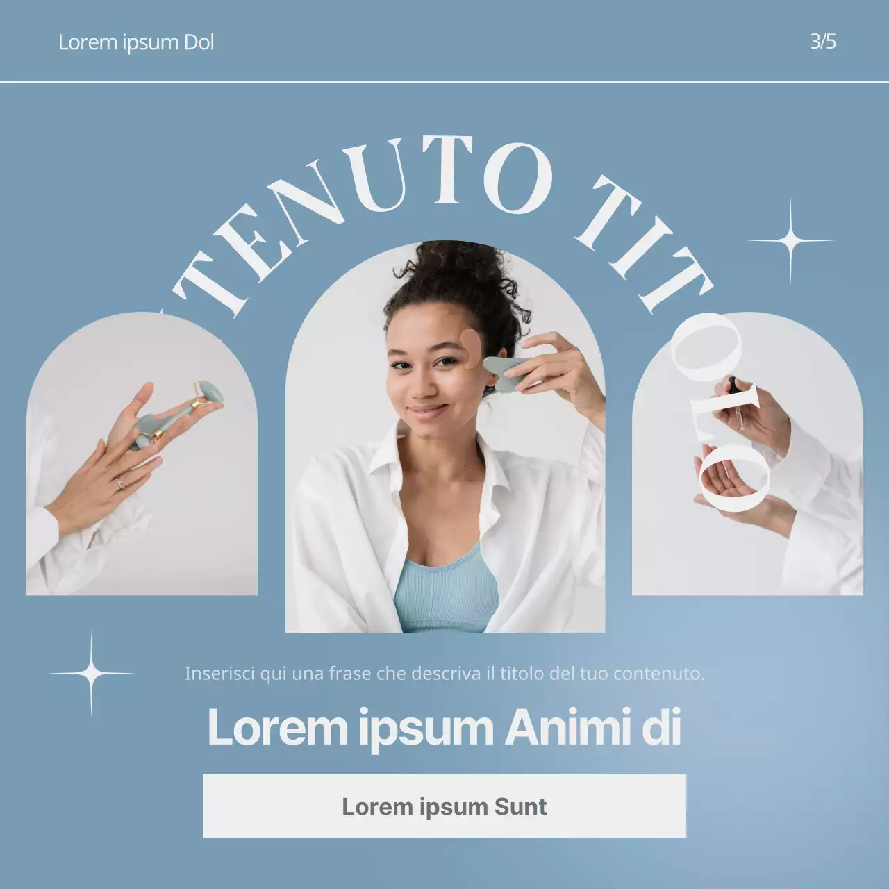 I post dei marchi di bellezza di Instagram che abbracciano la tendenza del blu chiaro