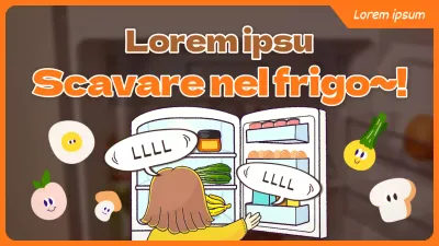 Un bel vlog di ricette in arancione e marrone