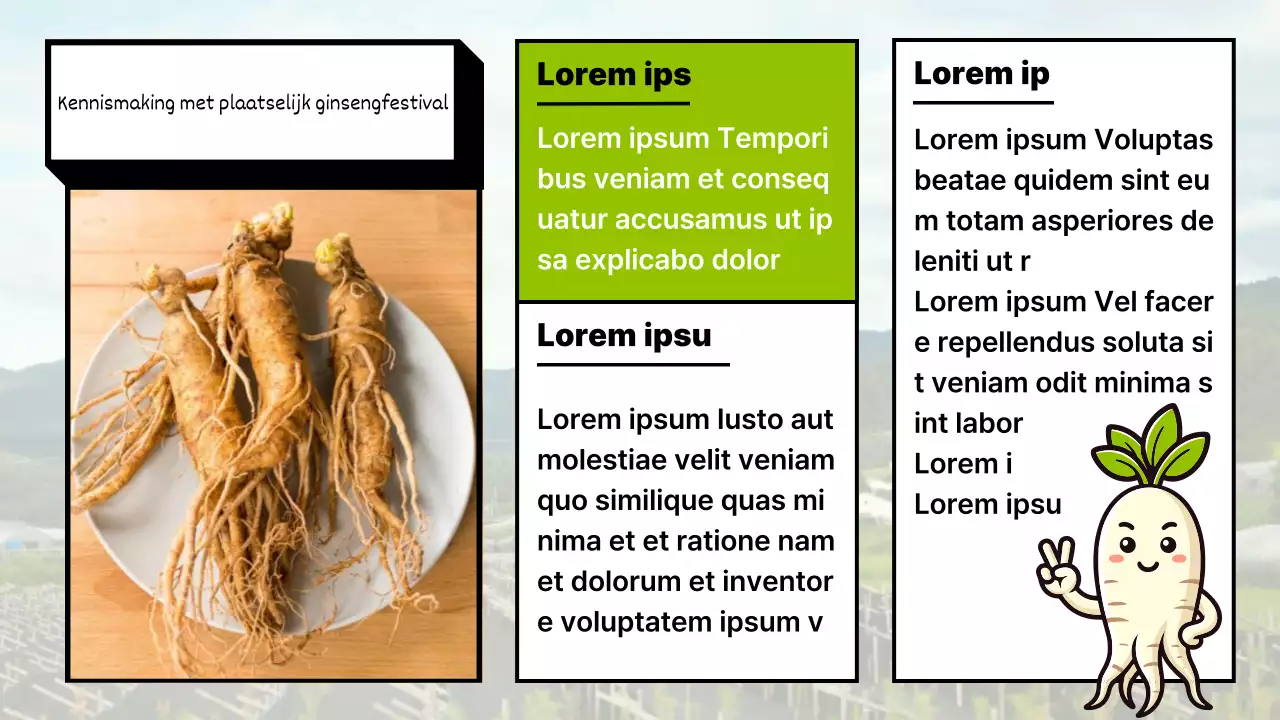 Een gids voor het groene, retro ginsengfestival