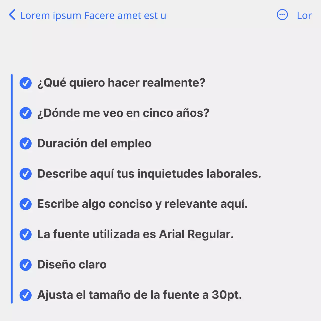 Guía para diseñar una carrera sencilla en blanco y azul