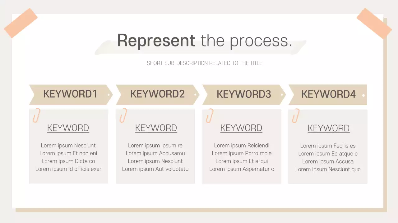 베이지 모던 오피스 프레젠테이션