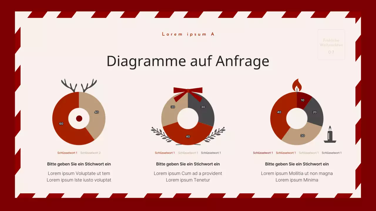 Ein gemütlicher Weihnachts-Eventplaner in Rot und Beige