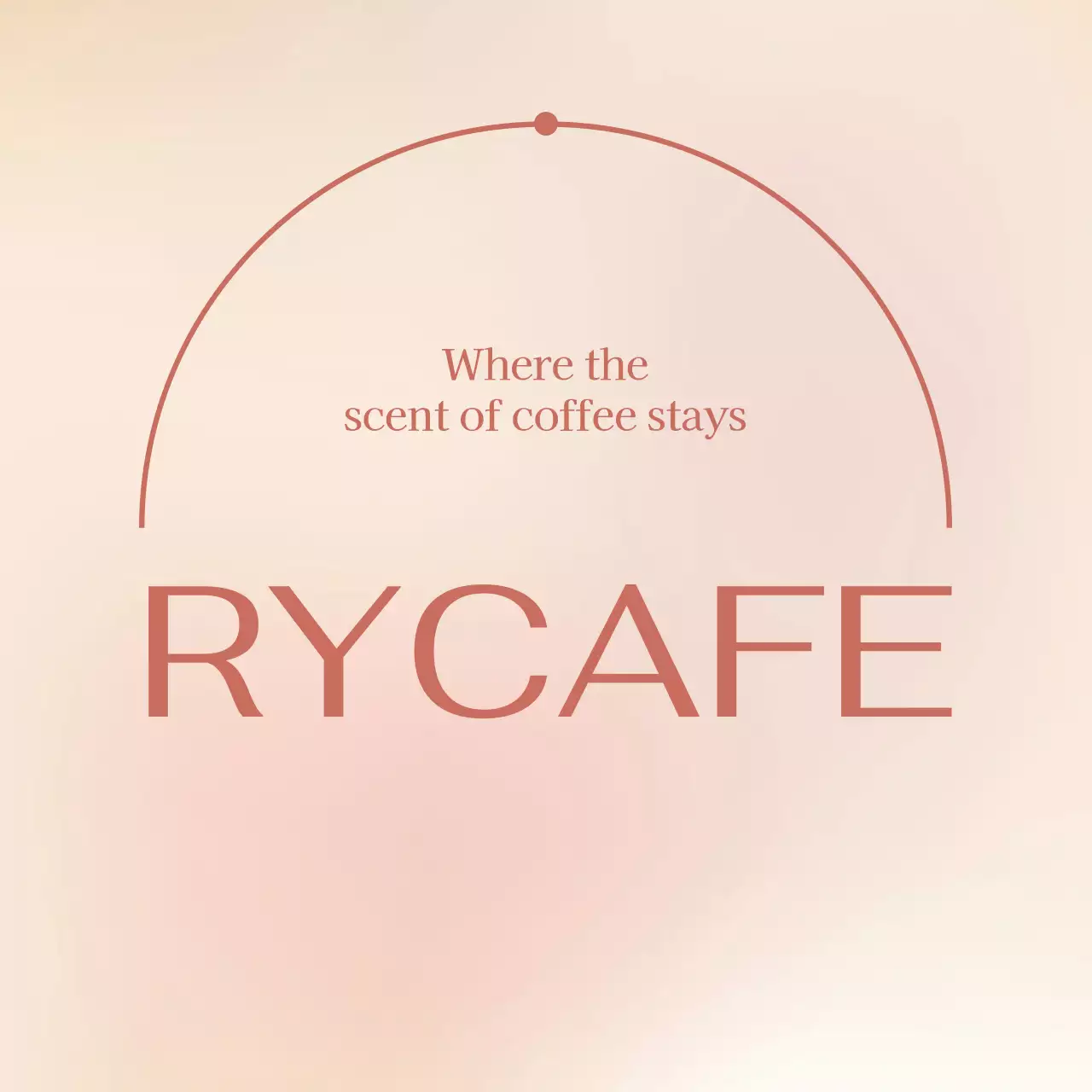 Pink Beige Gradient Cafe Series Concept